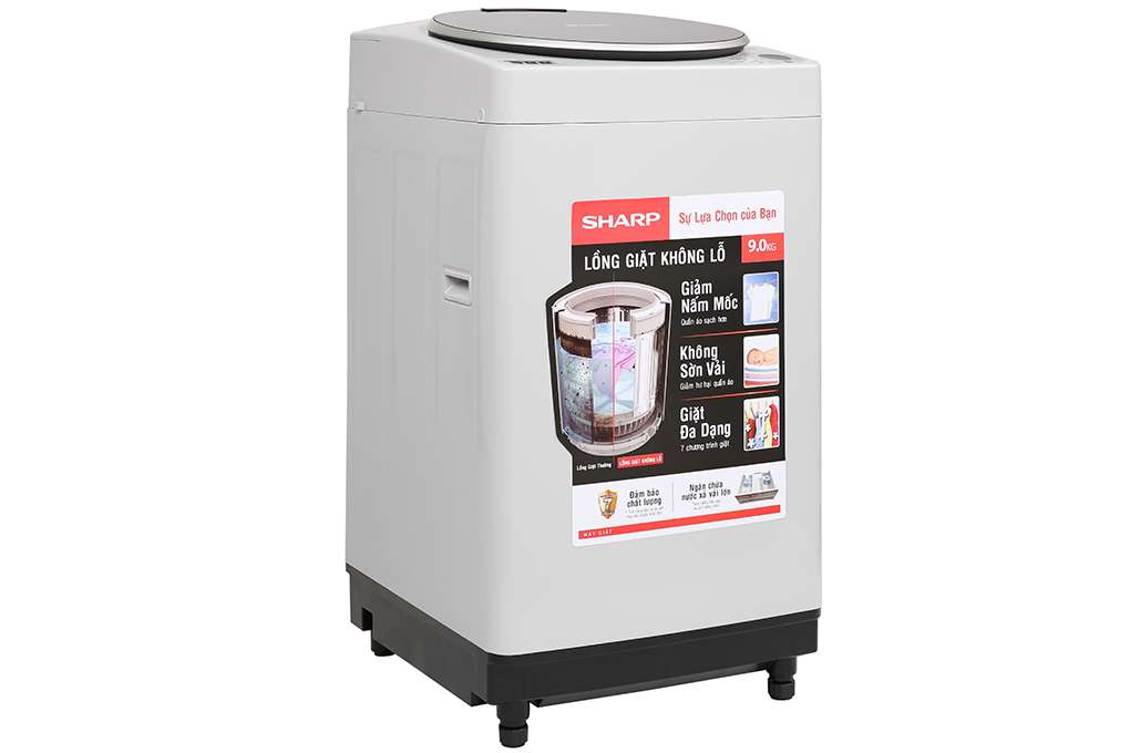 Máy giặt Sharp ES-W90PV-H lồng đứng 9kg - Chính hãng#7