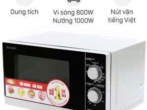 Lò Vi Sóng Cơ Có Nướng Sharp R-G222VN-S 20 lít - Chính Hãng