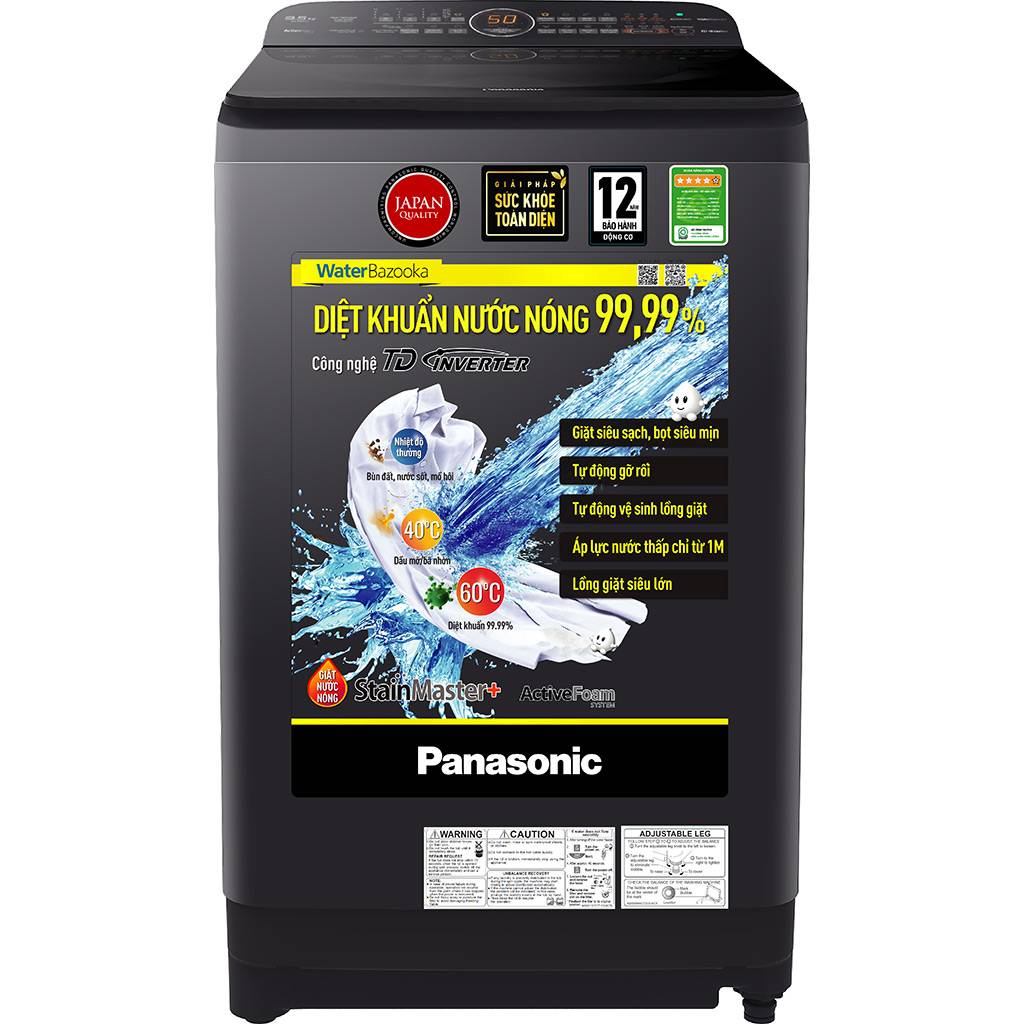 Máy giặt Panasonic Inverter 9.5 Kg NA-FD95V1BRV - Chính hãng#9