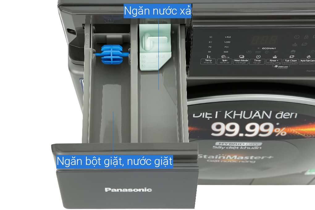 Máy giặt sấy Panasonic Inverter 9kg/6kg NA-S96FC1LVT - Chính hãng#4