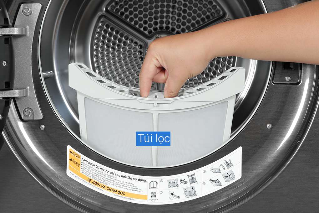 Tháp giặt sấy LG Giặt 14kg/ Sấy 10kg WT1410NHB - Chính hãng#15