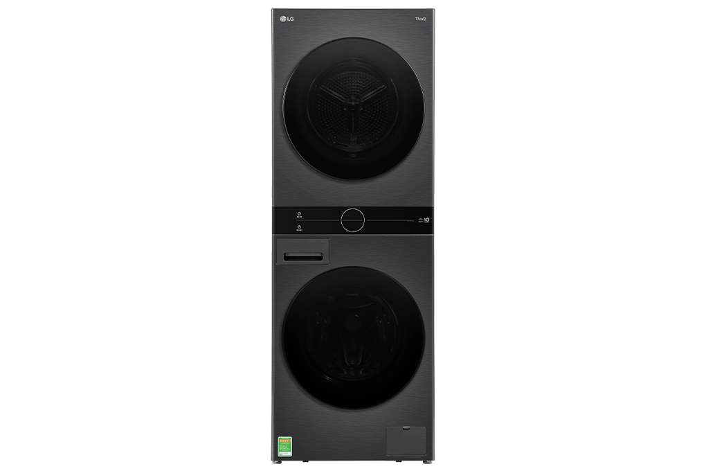 Tháp giặt sấy LG Giặt 14kg/ Sấy 10kg WT1410NHB - Chính hãng